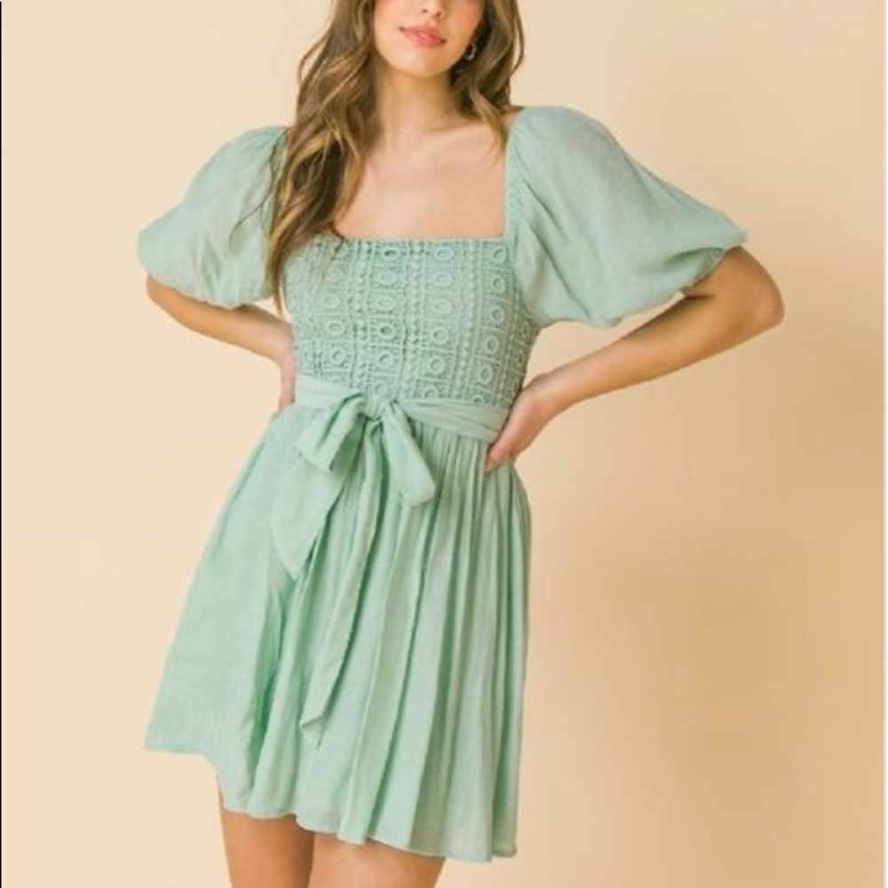 Green Mini dress